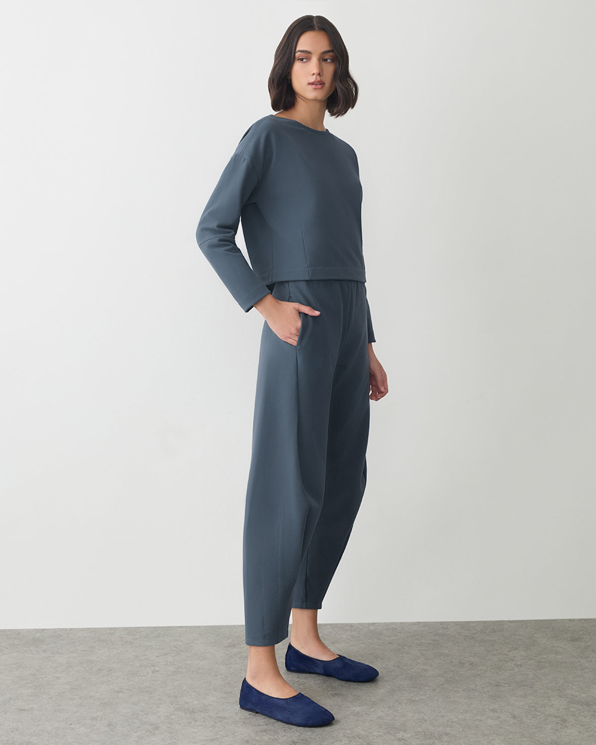 Fleece Cinched Top