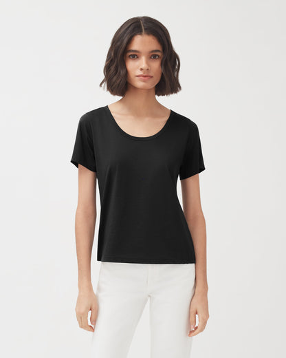 Pima Scoop Neck Tee (Earlier Version)