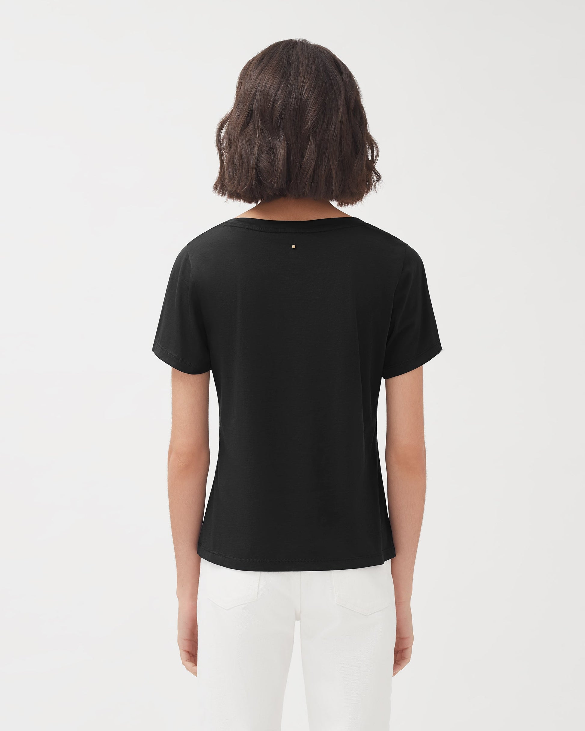 Pima Scoop Neck Tee (Earlier Version)