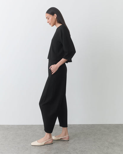 Ponte Balloon Sleeve Top