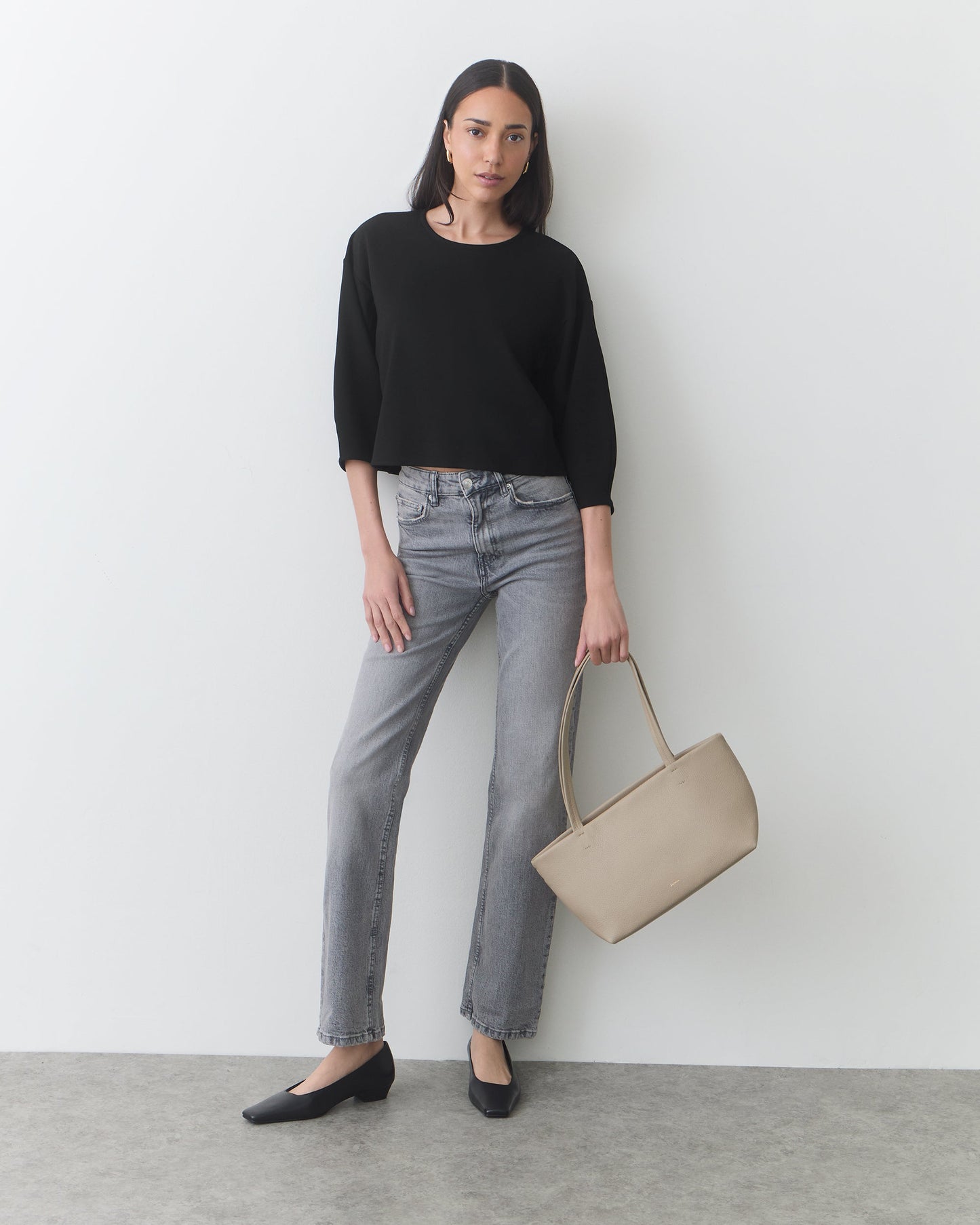 Ponte Balloon Sleeve Top