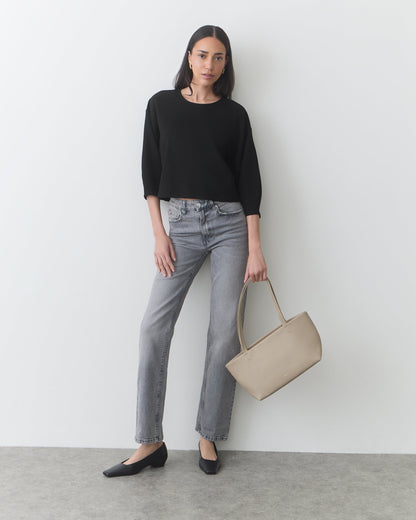 Ponte Balloon Sleeve Top