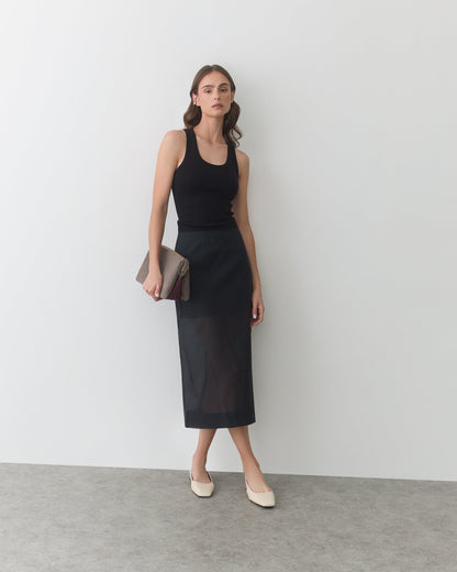 Tria Clutch (Suede/Snake)