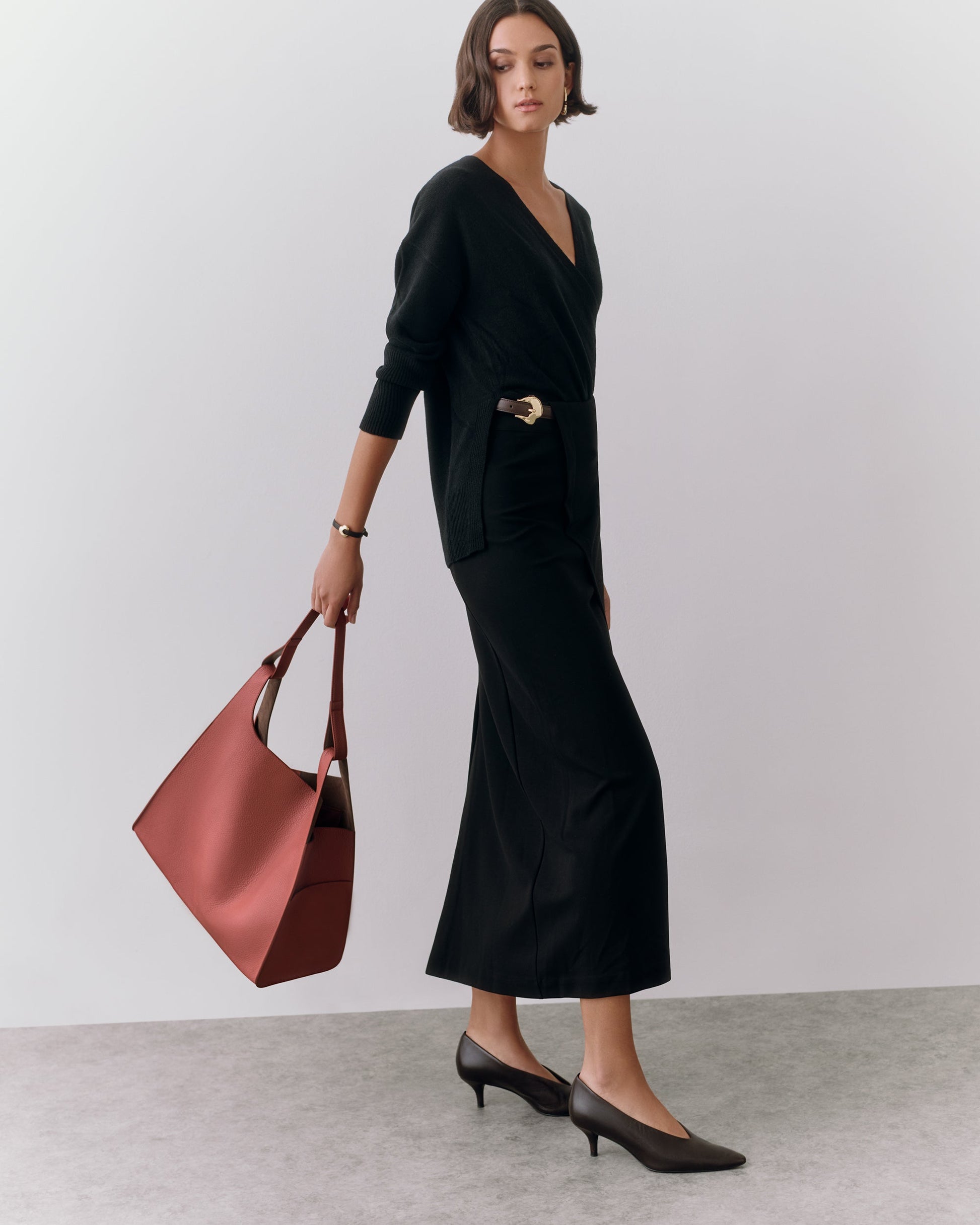 Oversized Double Loop Bag