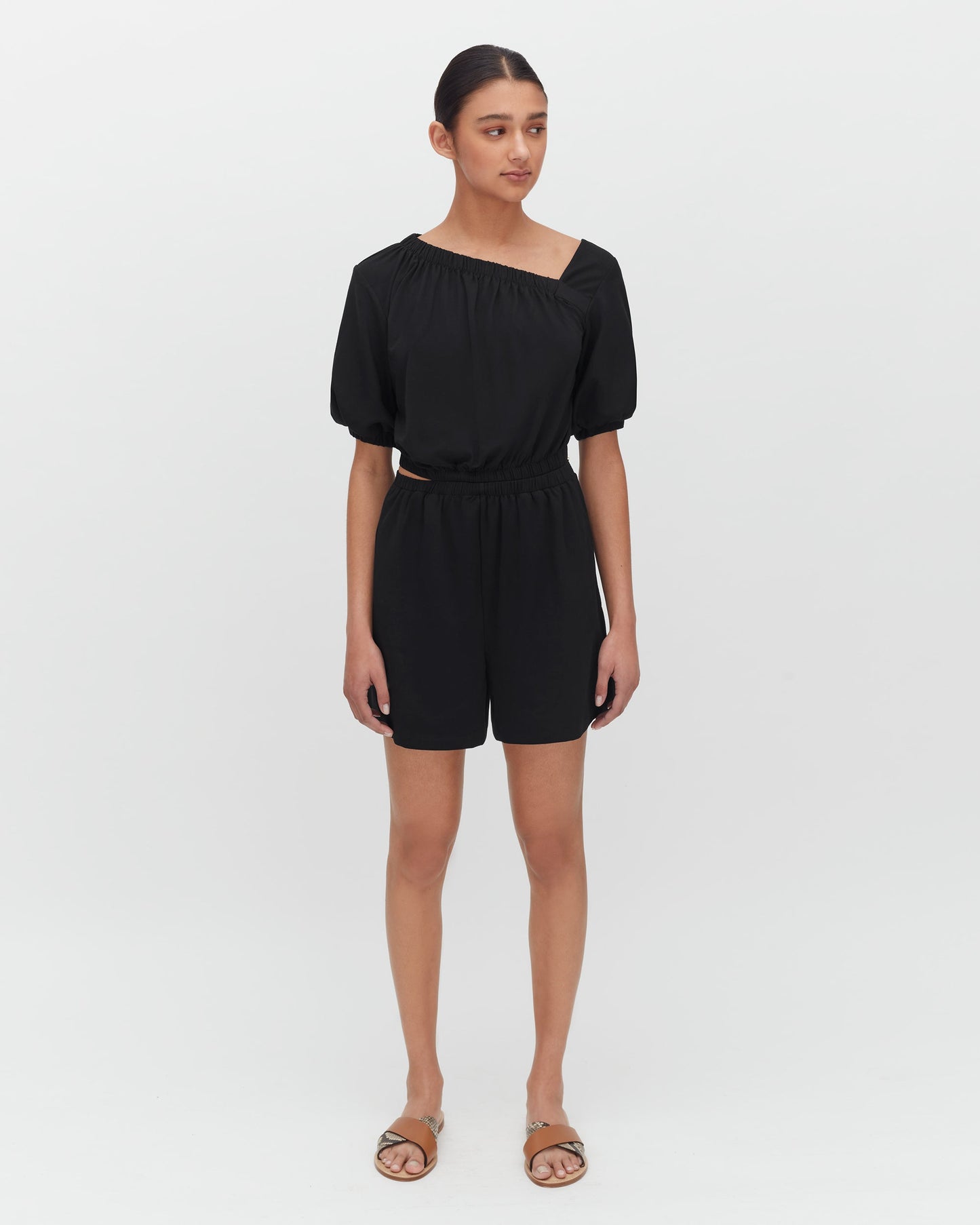 Gathered Front Jumpsuit