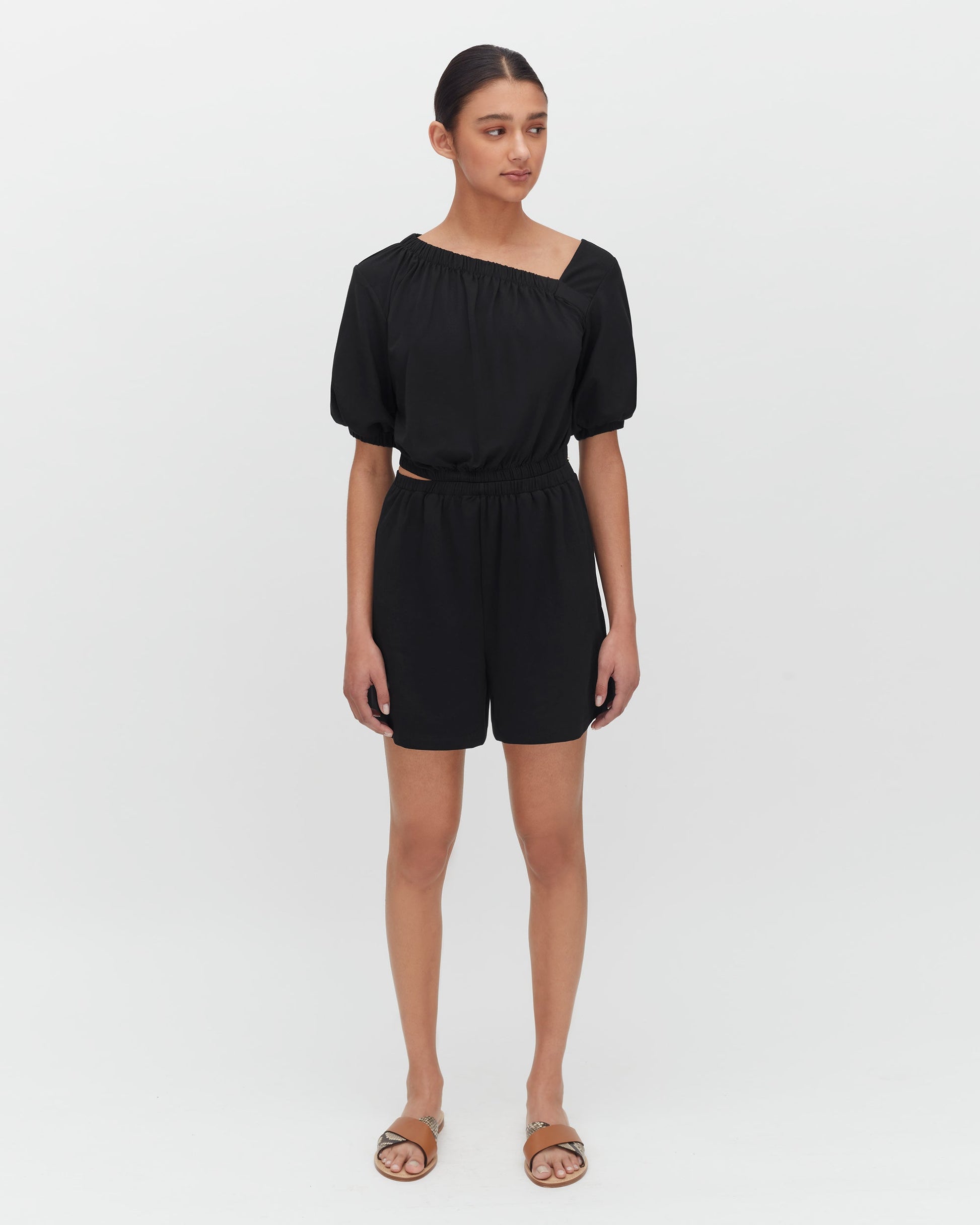 Gathered Front Jumpsuit