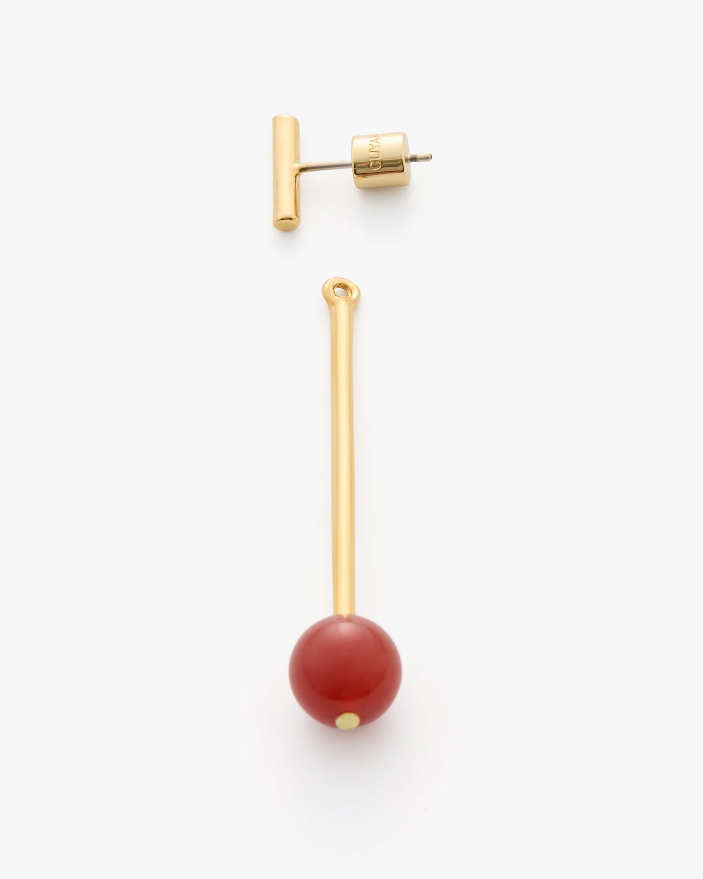 Cerise Bar Ear Jacket Earrings