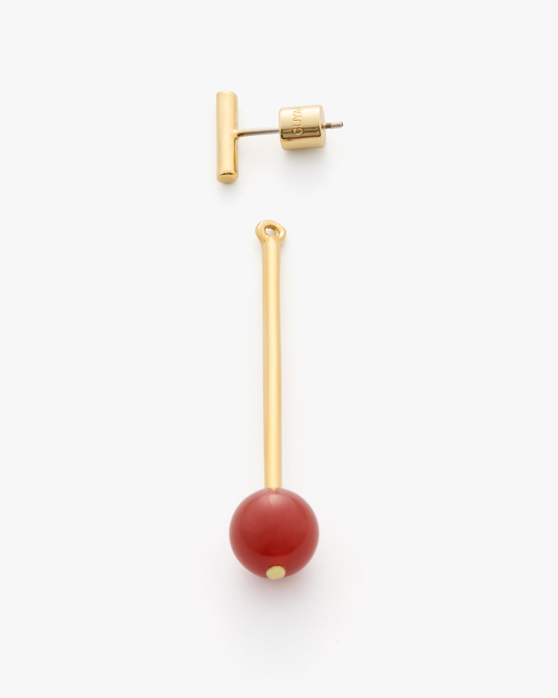 Cerise Bar Ear Jacket Earrings