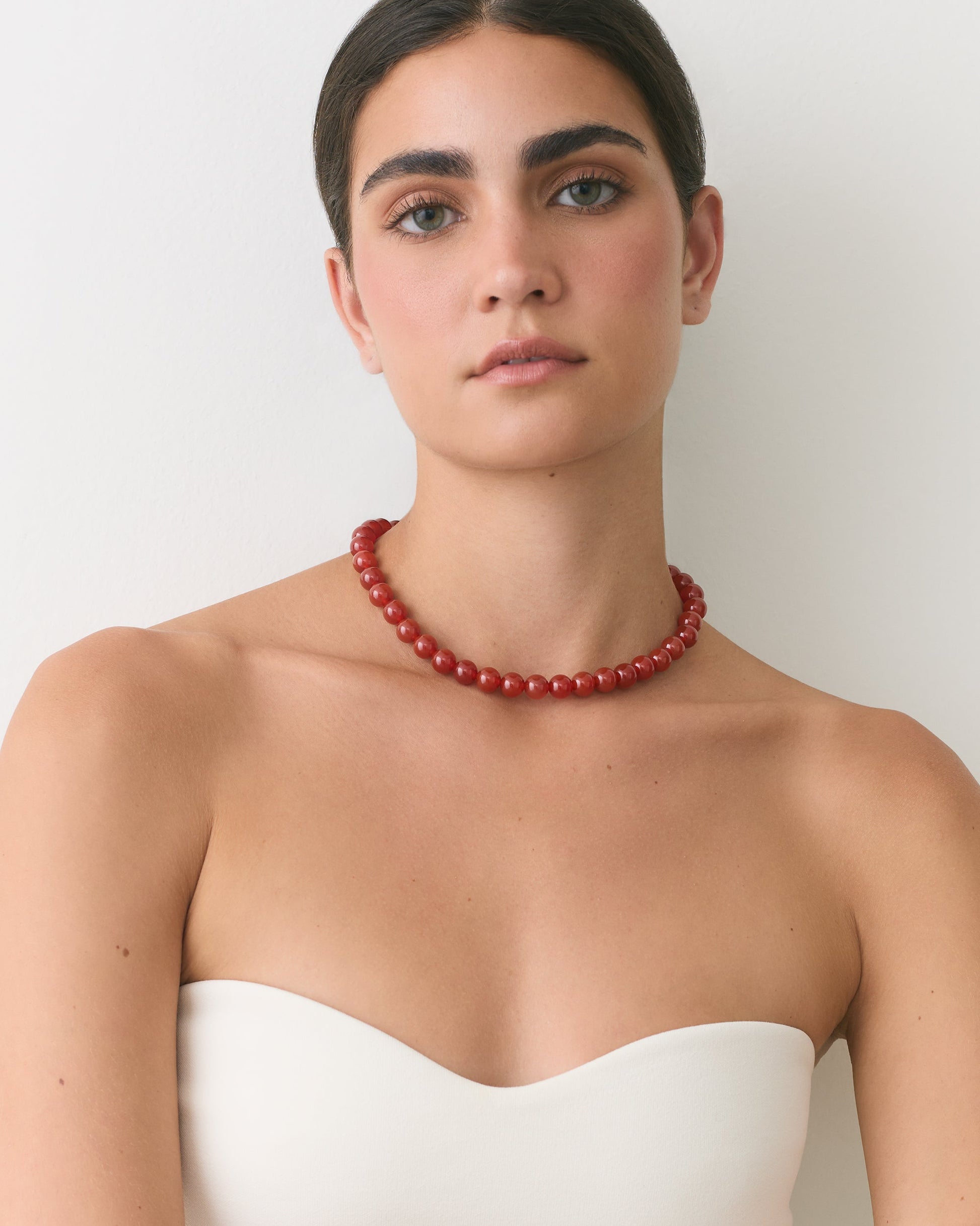 Cerise Beaded Necklace