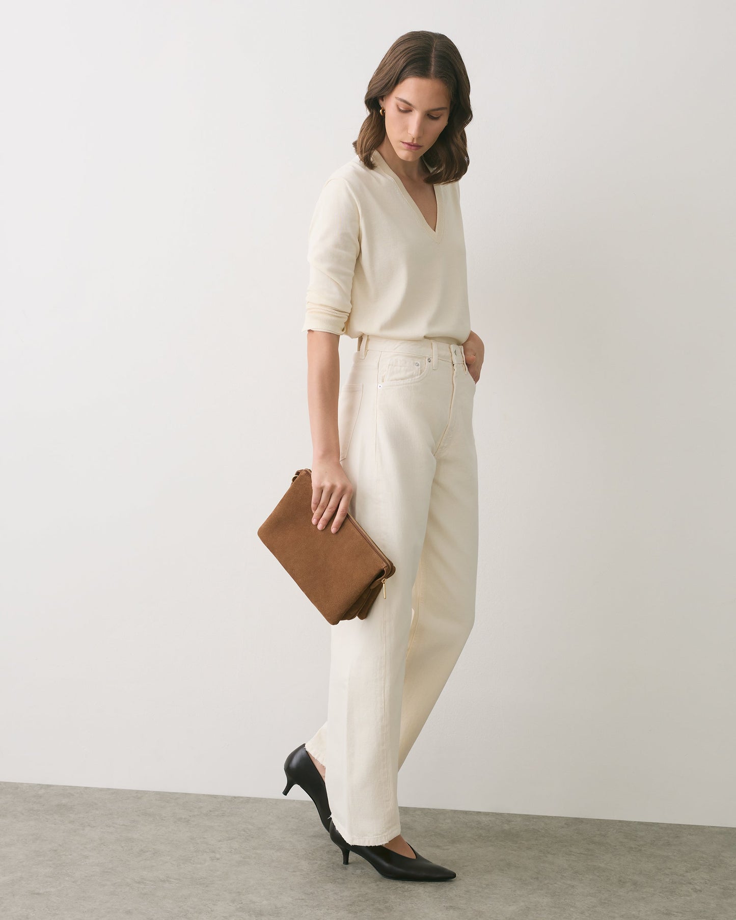 Tria Clutch (Suede Leather)