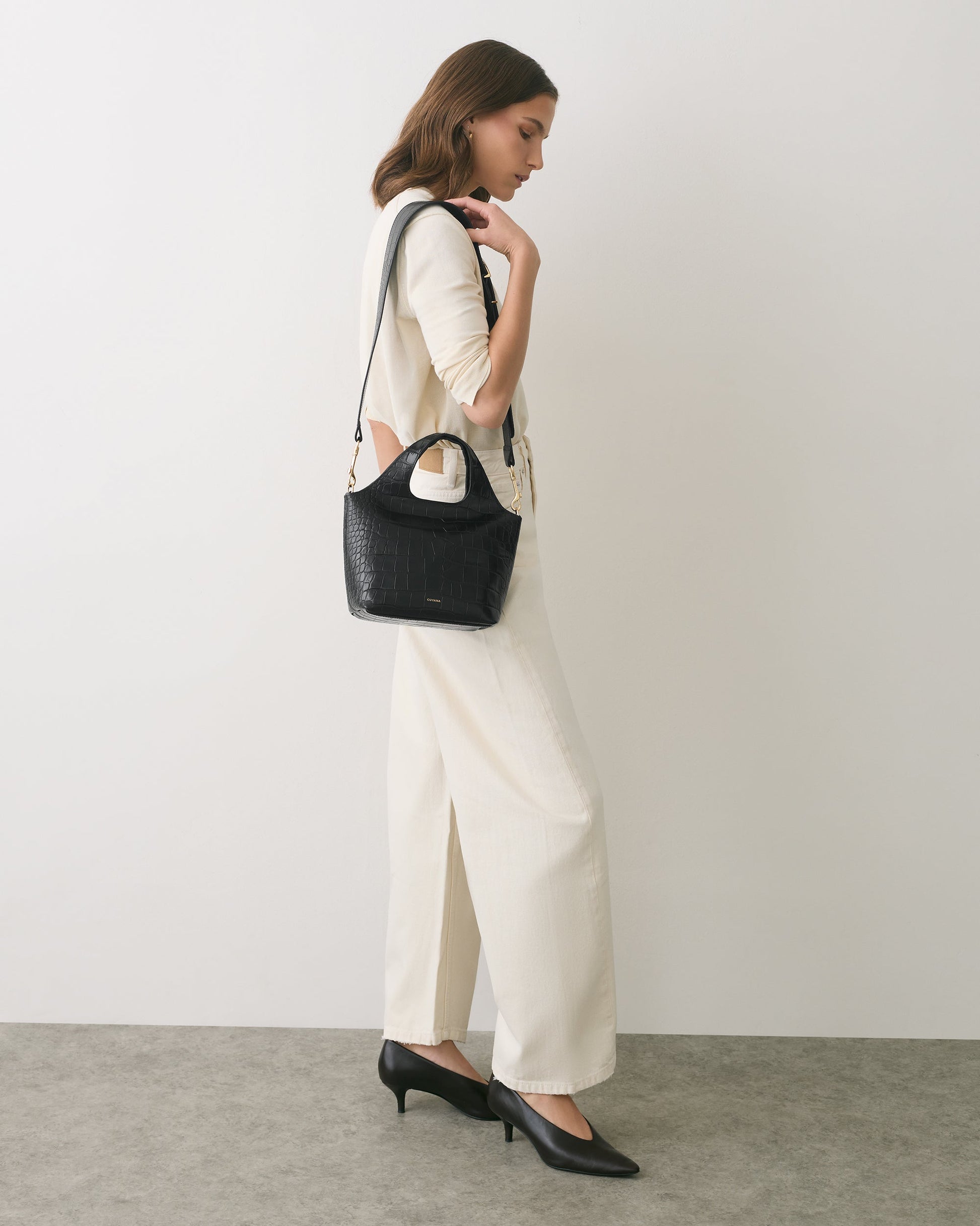 Mini System Tote (Croco)