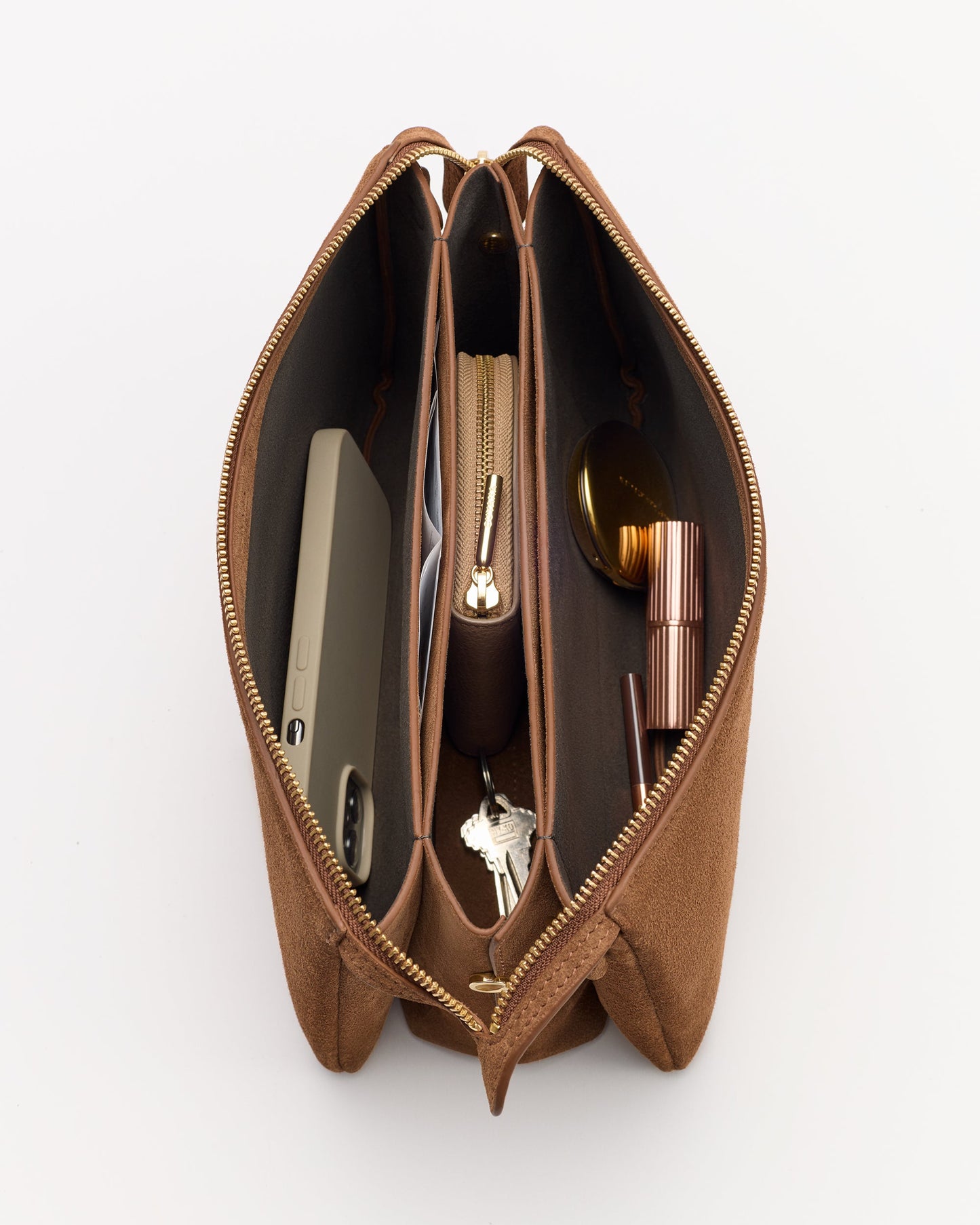 Tria Clutch (Suede Leather)