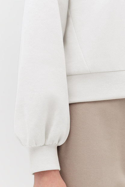 Fleece Cropped Zip Hoodie