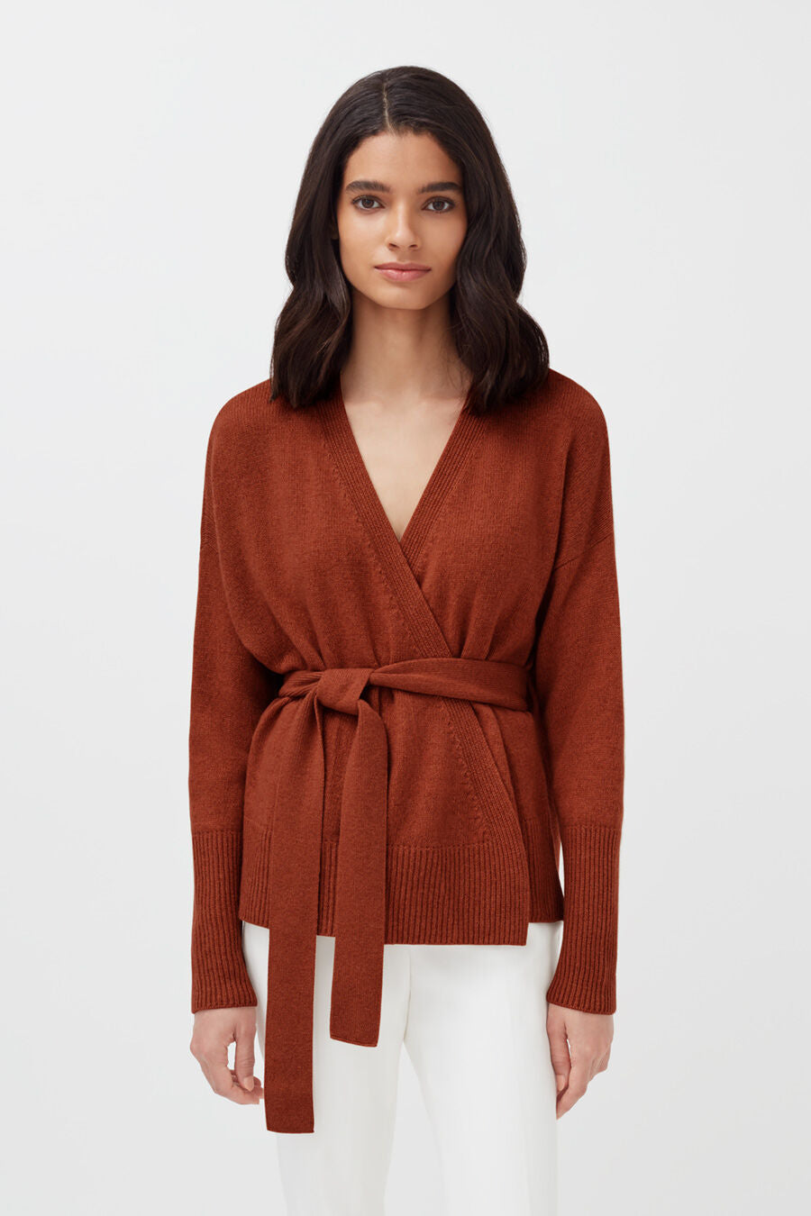 Recycled Cashmere Soft Wrap Sweater