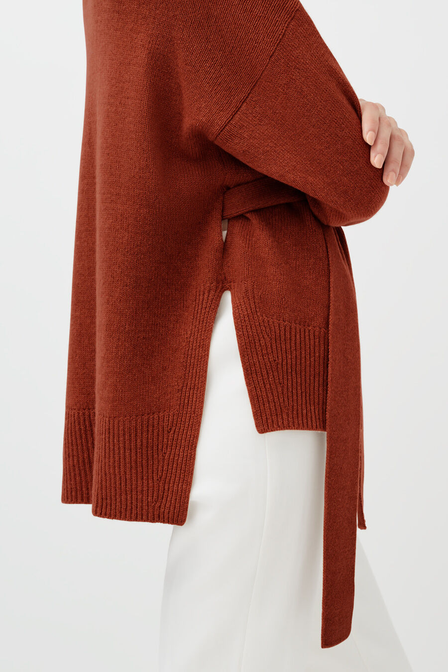 Recycled Cashmere Soft Wrap Sweater