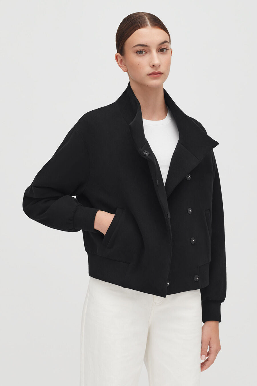 Fleece Funnel Neck Jacket