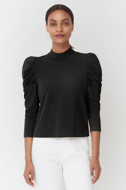 French Terry Puff Sleeve Sweatshirt