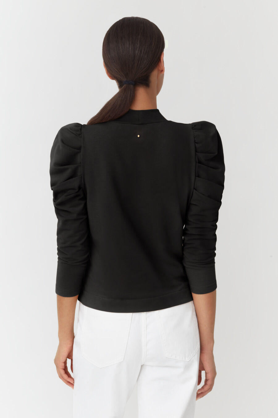 French Terry Puff Sleeve Sweatshirt