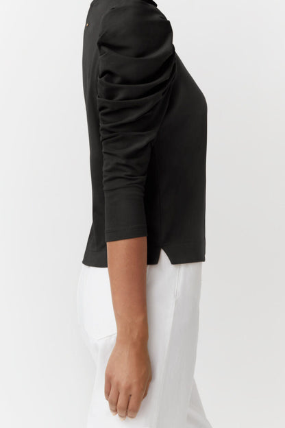 French Terry Puff Sleeve Sweatshirt