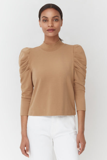French Terry Puff Sleeve Sweatshirt
