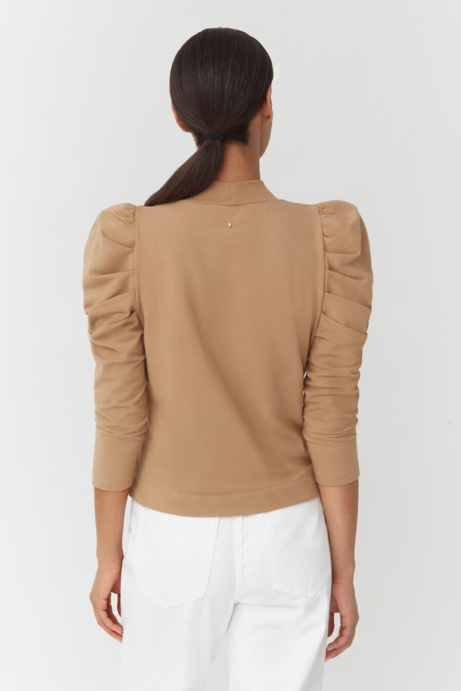 French Terry Puff Sleeve Sweatshirt