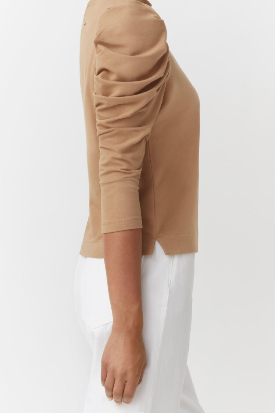 French Terry Puff Sleeve Sweatshirt