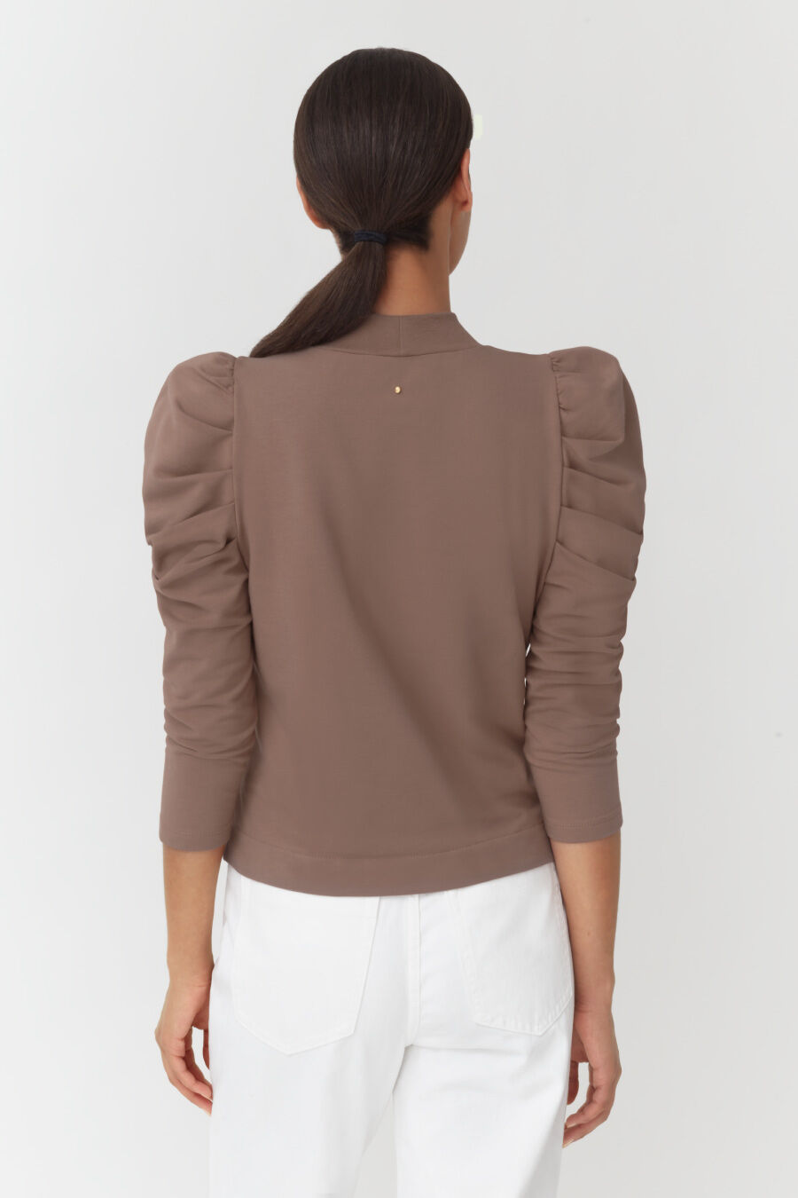 French Terry Puff Sleeve Sweatshirt