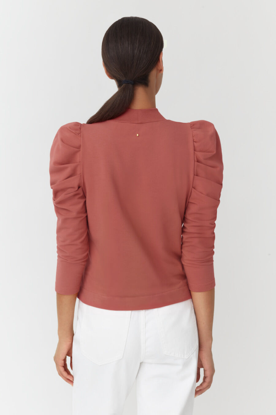 French Terry Puff Sleeve Sweatshirt