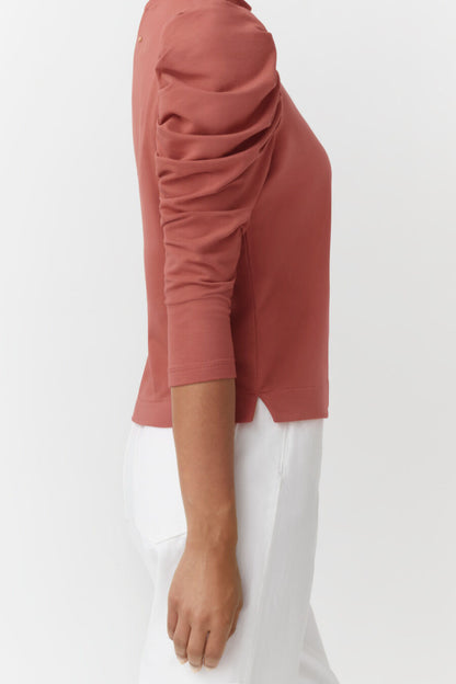 French Terry Puff Sleeve Sweatshirt