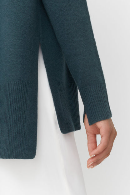 Single-Origin Cashmere Funnel Neck Sweater