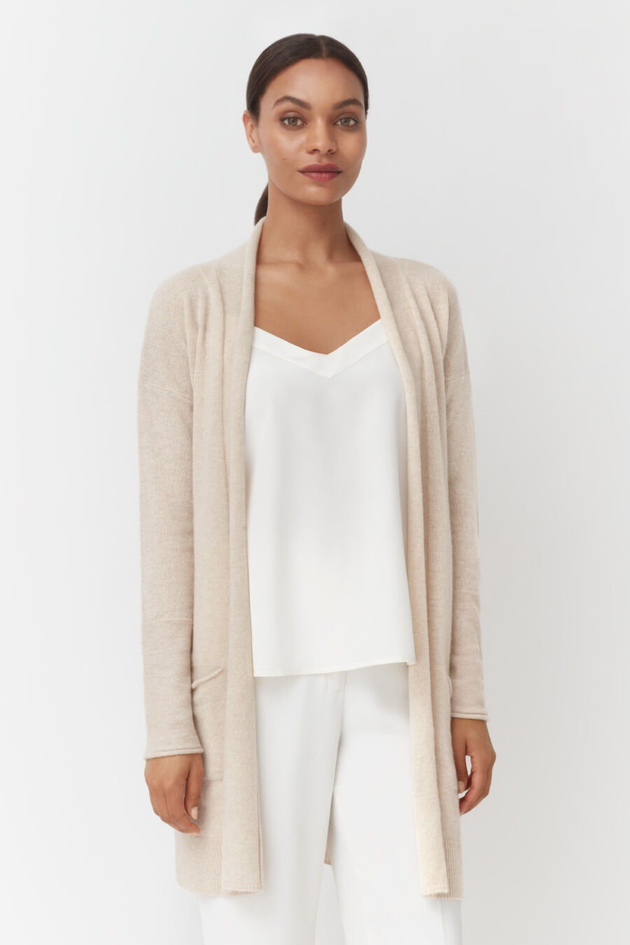 Single-Origin Cashmere Long Cardigan