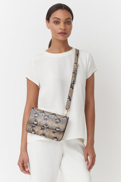 System Flap Bag (Snake)