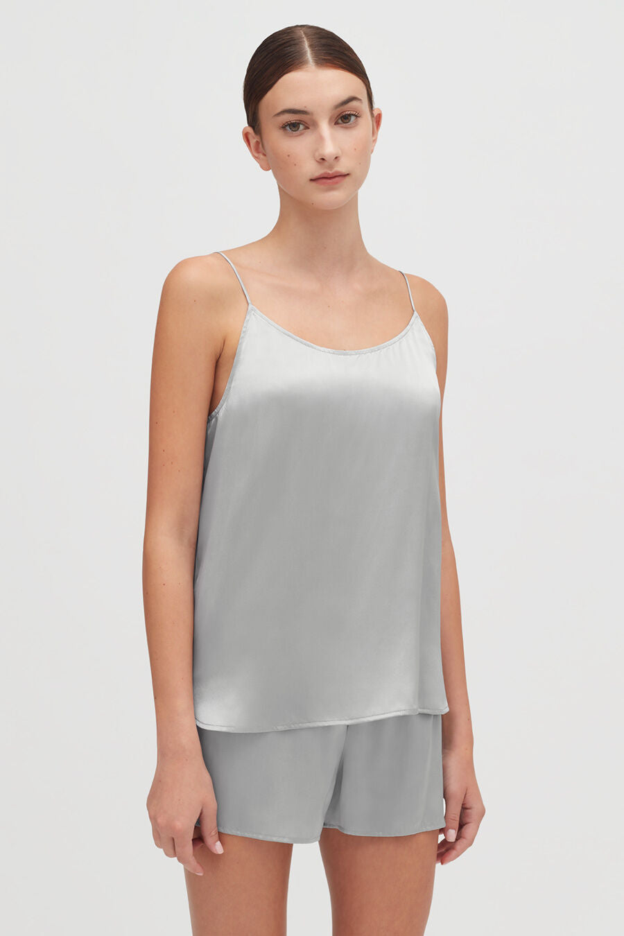 Washable Charmeuse Cross-Back Cami