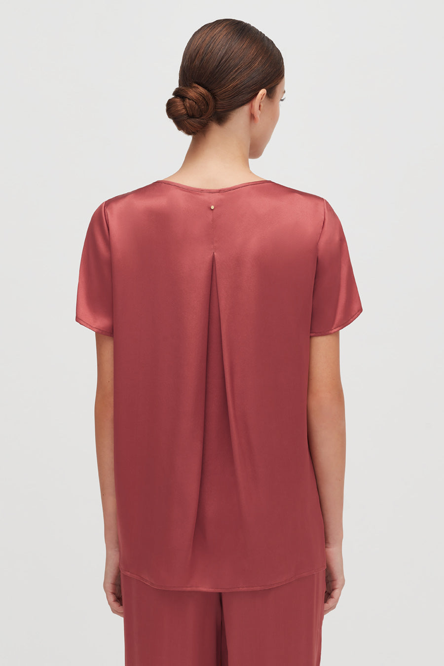 Washable Charmeuse High-Low Top