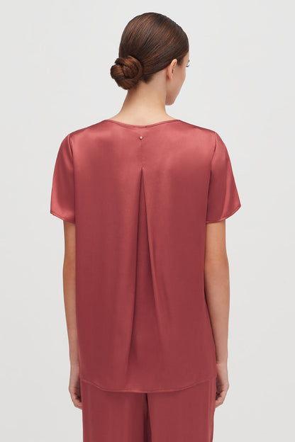 Washable Charmeuse High-Low Top