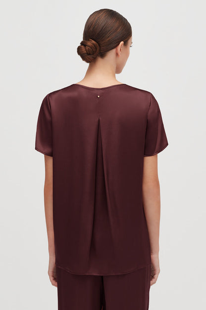 Washable Charmeuse High-Low Top