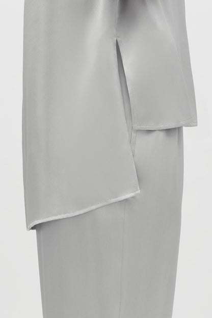 Washable Charmeuse High-Low Top