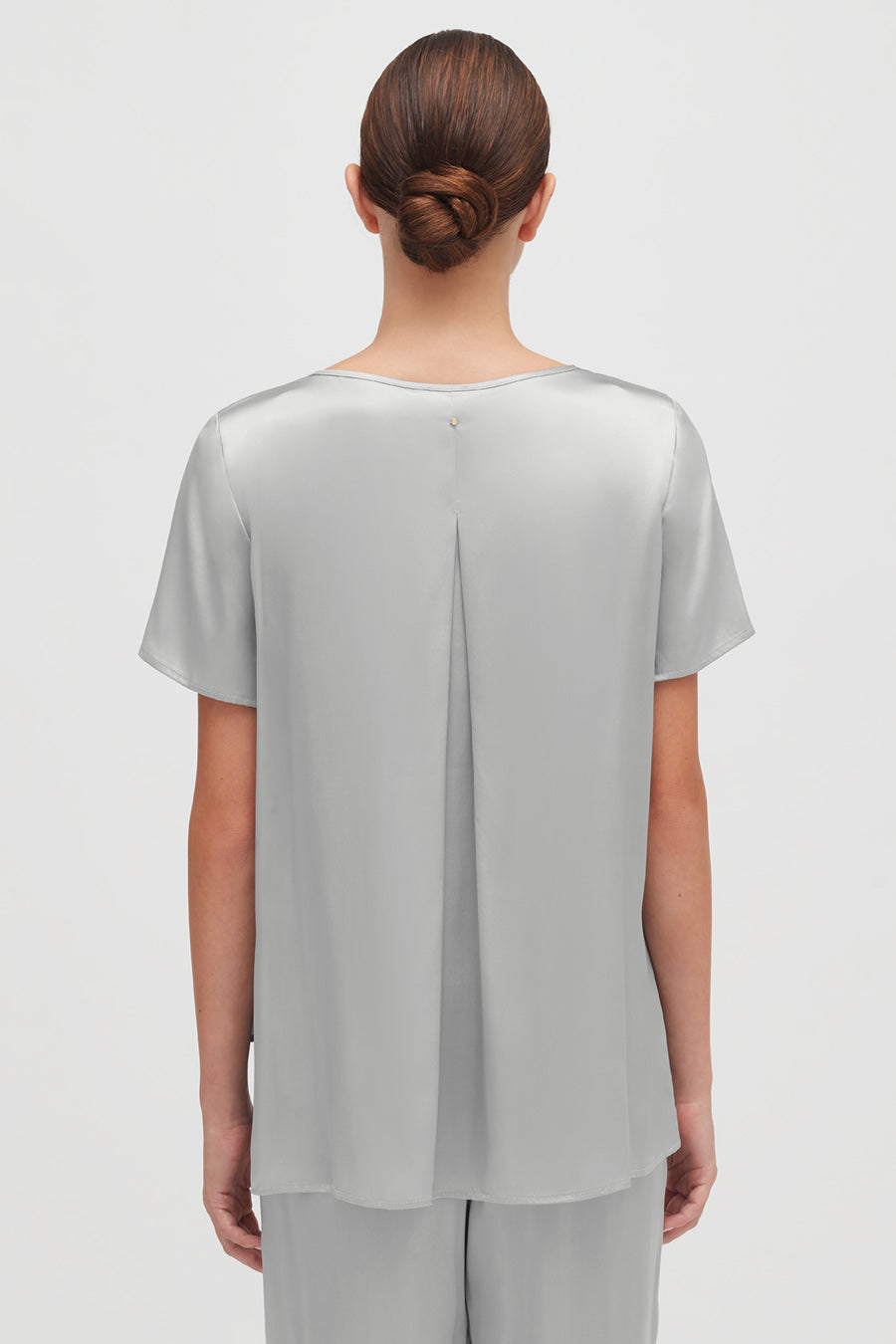 Washable Charmeuse High-Low Top