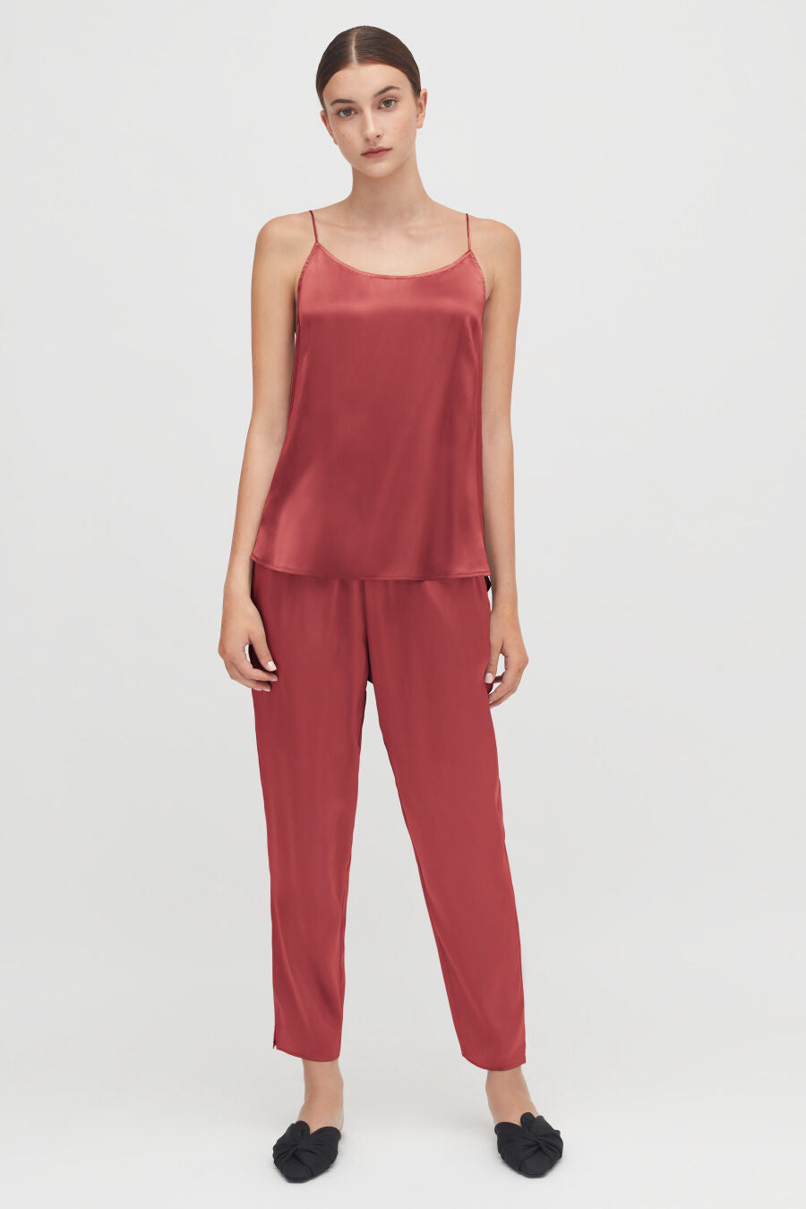 Washable Charmeuse Tapered Pant