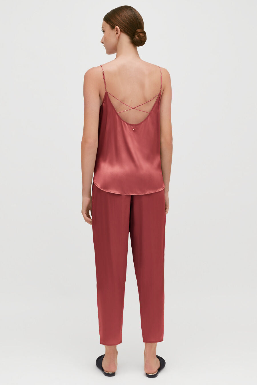 Washable Charmeuse Tapered Pant