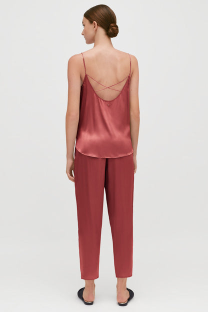 Washable Charmeuse Tapered Pant