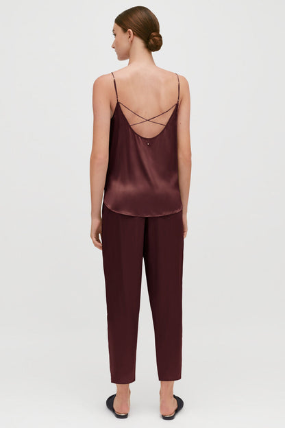 Washable Charmeuse Tapered Pant