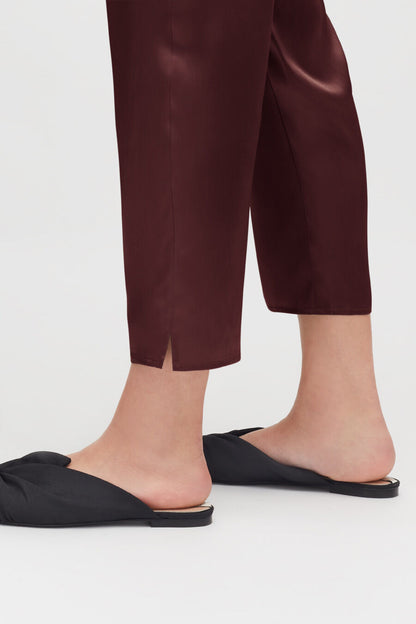 Washable Charmeuse Tapered Pant
