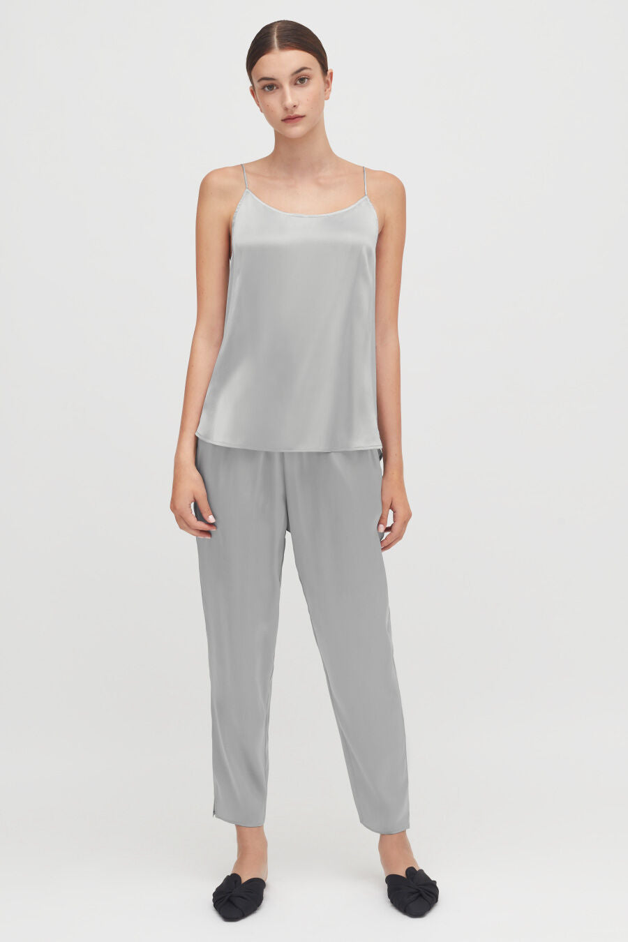 Washable Charmeuse Tapered Pant