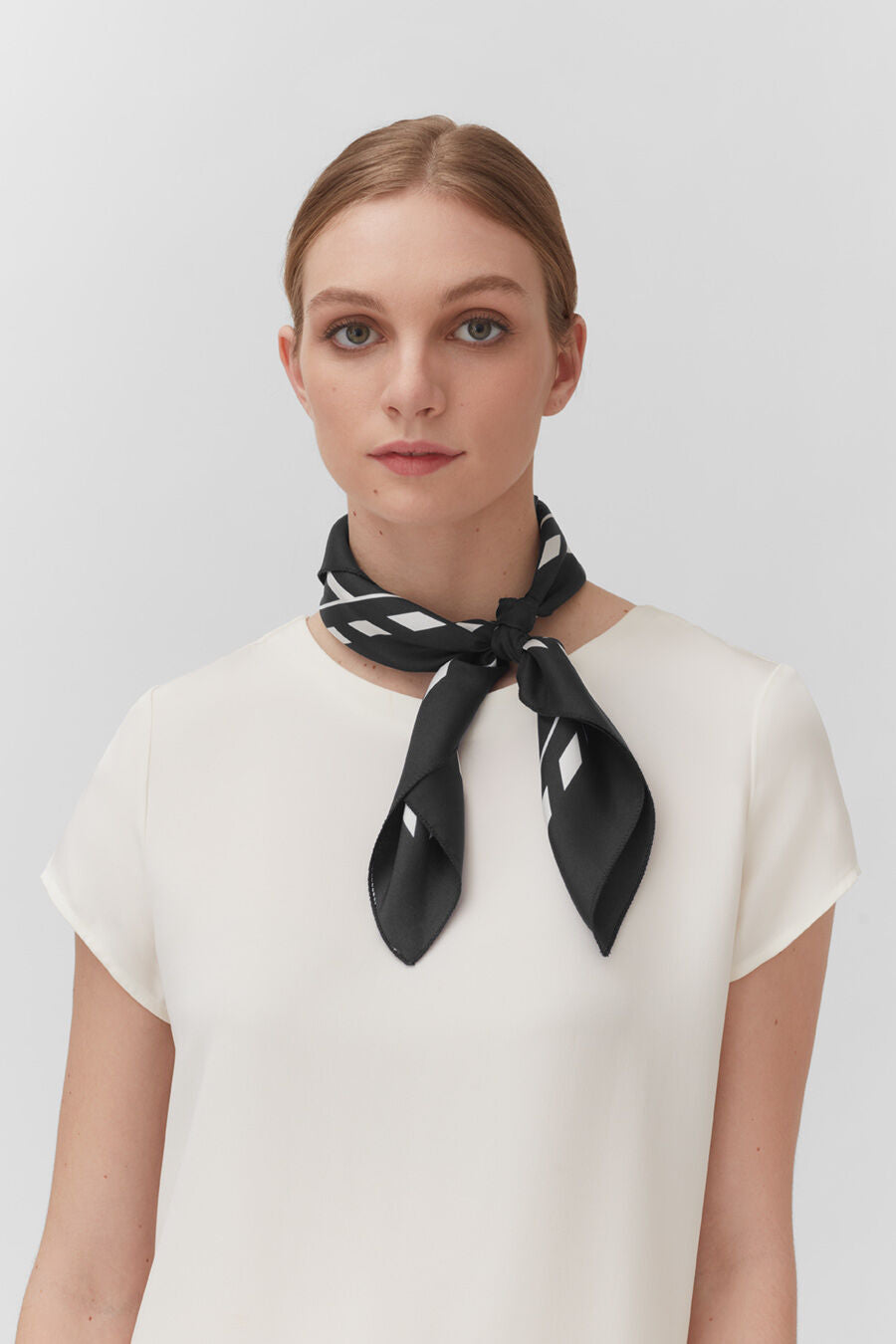Washable Silk Striped Bandana