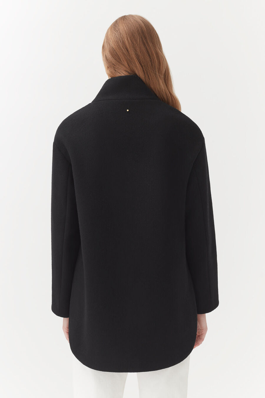 Wool High-Low Jacket
