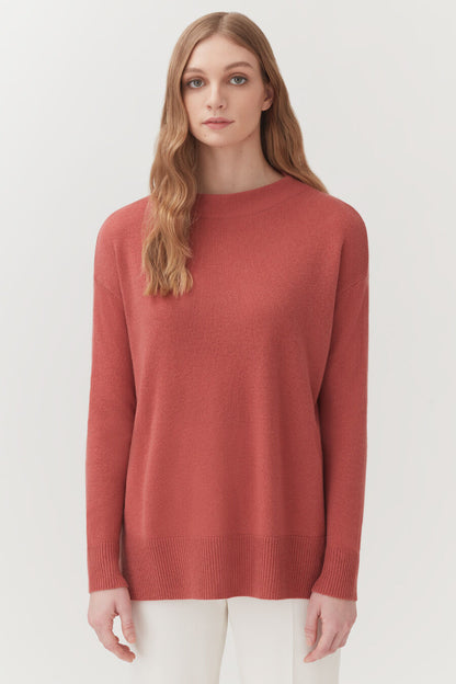 Single-Origin Cashmere Funnel Neck Sweater