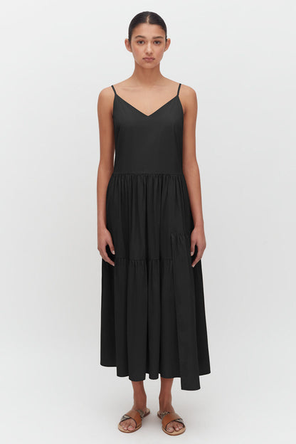 Poplin Tiered Dress