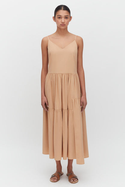 Poplin Tiered Dress
