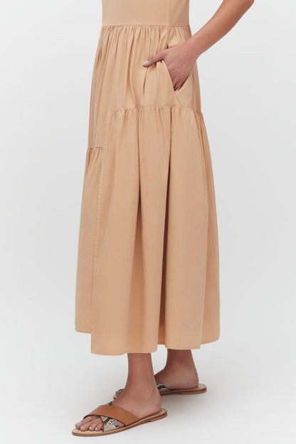 Poplin Tiered Dress